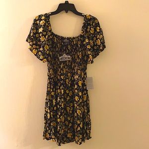 Angie Yellow Flower Dress Size L
